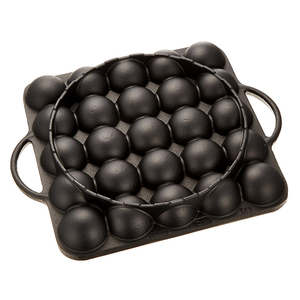 กระทะเหล็กหล่อสำหรับทำทาโกะยากิ 16 หลุม ใช้กับเตาแม่เหล็กไฟฟ้าได้ - Product Image 6