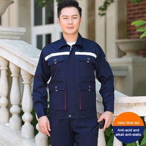 ชุดทำงานนิรภัยสำหรับผู้ชายมืออาชีพ สำหรับงานออฟฟิศ พร้อมแถบสะท้อนแสงพิเศษสำหรับงานก่อสร้าง - Product Image 6