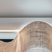 Rideaux en tulle de lin naturel cantonnières écologiques pour la décoration intérieure