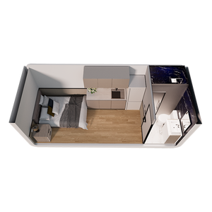 Casa Container Pieghevole Prefabbricata per Uso Esterno su Terreni Inutilizzati, Design Moderno 40ft, Garanzia 5 Anni - Product Image 3