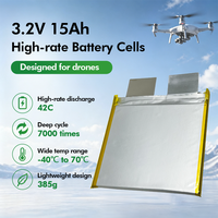 HHPOWER Cellule Pouch LiFePo4 3.2V 15000mAh Neuve 3.2V 15Ah 42C pour Batterie LFP Automobile, Powersports, Marine, Démarreur