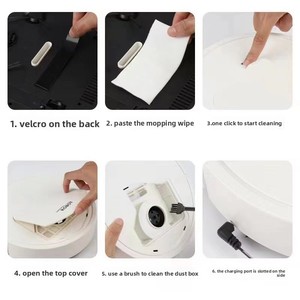 Robot de nettoyage intelligent avec moteur à brosse à chargement USB, <span class=keywords><strong>aspirateur</strong></span> automatique avec aspiration de 10001499 Pa et autonomie de 30 à 60 minutes - Product Image 3