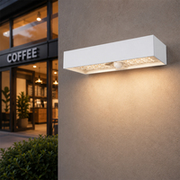 Lampe solaire murale LED extérieure super lumineuse avec 2 modes d'éclairage pour les escaliers, les marches, les clôtures, les cours, les patios et les allées extérieures