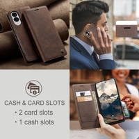 Caseme 0flip PU مع محفظة مغناطيسية ، 13 واقية لسامسونج غالاكسي S25 Edge S25 Ultra