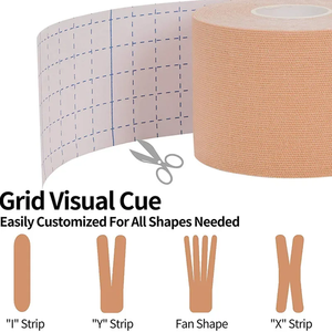 Hypo allergenes Athleten band Kinesiologie band Wasserdichtes Muskel unterstützung klebendes Kinesiologie-Sport band - Product Image 2