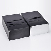 Boîtier d'amplificateur professionnel classique en aluminium de haute qualité BRZHIFI JC2212, châssis DIY argent et noir, enceinte HiFi
