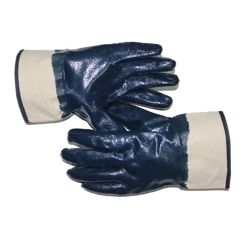 Langlebige Nbr-Handschuhe aus massivem Nitril öl für Männer, sichere breite Manschetten für petro chemische Transport handschuhe Guantes Luvas Ce 4121