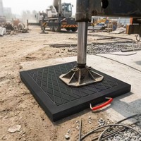 Plaques stabilisatrices en HDPE pour la construction routière, HDPE vierge, durables, anti-UV, pour le levage