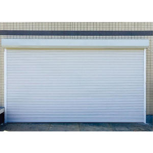 Porte de volet roulant de porte de sécurité coupe-vent de haute qualité avec télécommande pour application extérieure Surface finie - Product Image 1