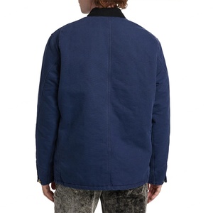 <b>Jacket</b> Factory Custom logo Multi-pockets Cargo <b>Jacket</b> Men Casual Heavy Duty Navy <b>Canvas</b> <b>Jacket</b> - Product Image 5