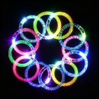 Gelang LED Akrilik Grosir, Gelang Bercahaya Menyala untuk Pesta Neon, Konser, Acara Rave