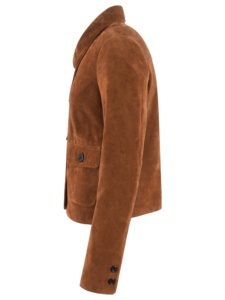 Custom 100% Genuine Tan Soft Nappa Leather <b>Women</b>’s <b>Jacket</b> Premium Hardware YKK Zipper Private Label OEM Classic Luxury Outerwear - Product Image 3