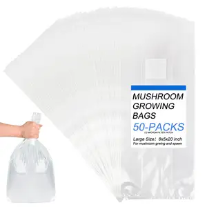 Large size extra thick mushroom grow bags 5 microns plastic shiitake mushroom bag xl for mushroom Substrate packing