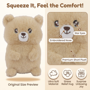 Orsacchiotto di Peluche Seduto, Morbido Giocattolo <span class=keywords><strong>per</strong></span> <span class=keywords><strong>Neonati</strong></span> e Bambini, Regalo <span class=keywords><strong>per</strong></span> Casa e Cameretta - Product Image 2
