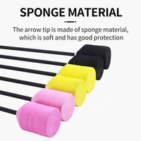 Flechas de espuma para tiro con arco, puntas de espuma EVA, flechas de seguridad para juegos de combate CS, eje de fibra de vidrio para actividades de equipo y entretenimiento al aire libre