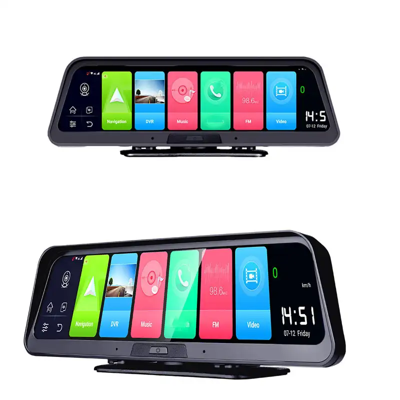 E98 4G ADAS 4G Android Gravador De Vídeo Dual Lens Câmera Do Carro DVR FHD 1080P Navegação GPS dashboard câmeras de carro