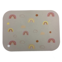 Nouveauté : Sets de table carrés modernes en silicone écologique pour table à manger
