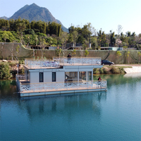 Prix d'usine Boat House Bateau de luxe Bateau préfabriqué en acier aluminium Dock Accueil sur l'eau pour les Offre Spéciale de la famille aux États-Unis