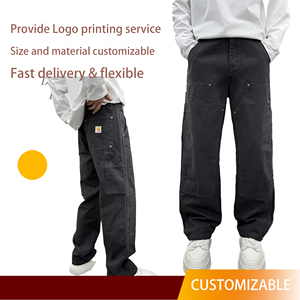 Dört Mevsim Yeni High-end Denim Kot Erkek Boot Cut Bol Kesim Günlük İş Pantolonu Yaz İlkbahar Sonbahar Kış Düğmeli Yıkanmış - Product Image 1