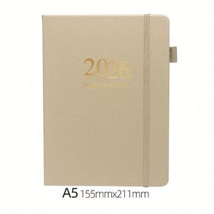 Agenda Semanal 2026, Nuevo Planificador con Correa, Calendario de Cuero Estampado, Tamaño A5, Encuadernación Cosida con Hilo, Diseño Elegante - Product Image 6