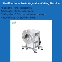 Commerciële multifunctionele groentesnijmachine, industriële aardappel snij-, plak- en raspmachine