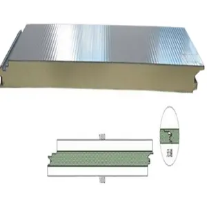 Espesor de 50-200mm Walk in Freezer Panels PU PIR Pir Panel sándwich Techo Paneles de cámara fría Tablero de aislamiento rígido de poliuretano - Product Image 5