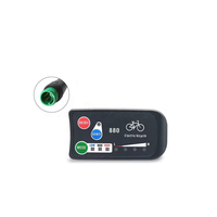 Kits Vélo Électrique Économiques Affichage LED 36V 48V Panneau de Contrôle KT-LED880 Fiche 5 BROCHES pour Kit de Conversion Vélo de Ville