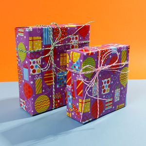 Venta al por mayor 80g 43*300cm Globo de cumpleaños Papel de embalaje Papel de regalo - Product Image 5