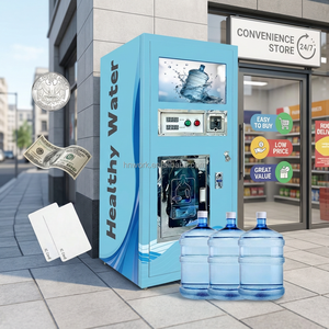 ตู้กดน้ำดื่มอัตโนมัติ 24 ชม. รับชำระเงินด้วยเหรียญ/ธนบัตร/คิวอาร์โค้ด เครื่องกดน้ำ RO สำหรับซูเปอร์มาร์เก็ต - Product Image 1