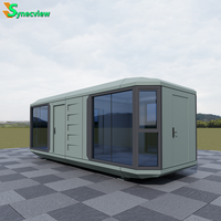 Maison capsule spatiale de luxe, unité de logement modulaire préfabriquée