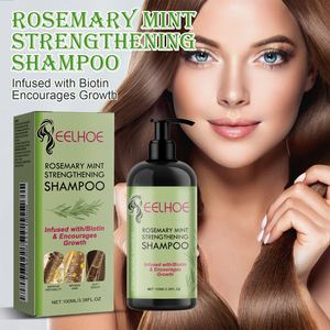 Champú Fortalecedor de Romero y Menta de 100 ml con <span class=keywords><strong>Biotina</strong></span> para el Crecimiento del Cabello, Tratamiento Anticaída del Cabello, Marca Privada Eelhoe - Product Image 1