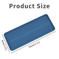 Tapis de comptoir multifonctionnel en silicone écologique, style vintage, pour évier, drain, rangement et éponge, idéal pour la cuisine et la maison