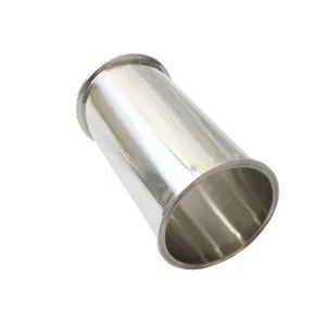 2 "X 12" SS304 Vệ Sinh Tri Kẹp Spool Vật Liệu Cột Ống Với Ferrule Kết Thúc