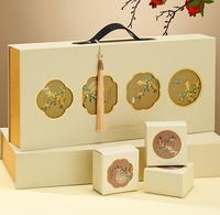 Nouveau modèle de boîte à gâteau de lune portable pour le festival de la mi-automne-emballage de 8 ou 6 pièces avec boîtes vides pour coffrets cadeaux Mooncake