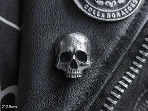 ハロウィーンメタルスカルバッジプレイトリックブローチバッグブローチ - Product Image 5