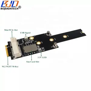 NGFF M.2 M-Key zu Mini PCI-E 52Pin Adapter karte mit SIM-Steckplatz Für 3G 4G GSM WLAN LTE Modem WiFi-Modul