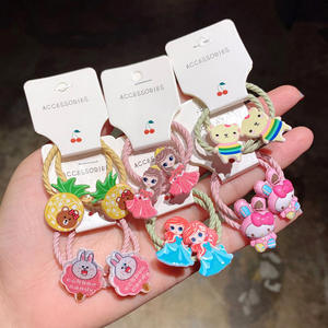 Nuevo estilo, banda de goma pequeña, cuerda para el cabello para niñas, tocado de princesa de dibujos animados, lazo para el cabello para niños - Product Image 4