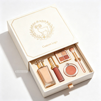 Emballage en papier cosmétique recyclable fait main, cadeaux du Nouvel An personnalisés, boîte à parfum de luxe avec insert design