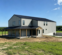 Atelier de construction métallique préfabriqué de luxe en acier léger, bureau industriel haut de gamme durable et premium pour stockage