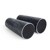 Ensemble de 2 porte-bougies en marbre noir, pierre naturelle, décoratifs, pour mariage, dîner, centre de table