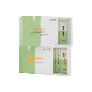 Custom <b>Drawer</b> Box for Solid Drinks, <b>Gold</b> Foil White Cardstock, Color Print, <b>Pull</b>-out Design, Small Batch Production - Product Image 2