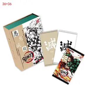 Google Wholesale Japanese anime dragon 48 box + 48 box free Toys Goddess Story Card one piecee demon slayer narutoesカード