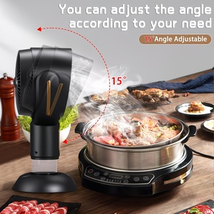 <span class=keywords><strong>Hotte</strong></span> <span class=keywords><strong>de</strong></span> table portable sans fil USB, ventilateur 2 vitesses, ioniseur, filtre lavable, grand bac à graisse pour barbecue et hot pot d'intérieur - Product Image 5