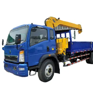 Harga pabrik murah dukungan teknis Video mobil 5 ton Truck-mount mengangkat tinggi 20 meter Jib Sps25000 Truck mounted Crane