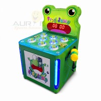 Machine de jeu d'arcade à monnayeur sur le thème des grenouilles, avec marteau et lumières RGB, pour enfants, pour aires de jeux intérieures et centres de jeux, vente en gros, version anglaise mini