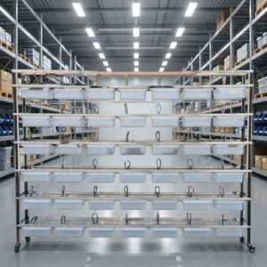 Grande quantité en gros – Cage robuste en acier inoxydable et plastique, design simple, pour l'alimentation et l'observation des souris, rats, hamsters et petits animaux - Product Image 1