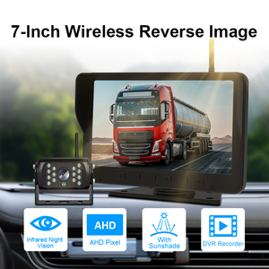 Wireless Backup <b>Camera</b> DVR Recorder 7 Inch Analog Reverse Rear View Monitor Kit Car Security Aid <b>System</b> Wireless-7-New-Analog Wi - Product Image 3