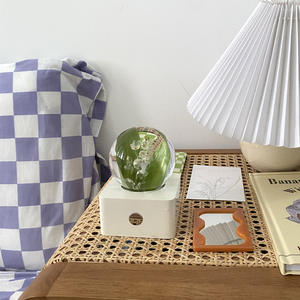 Globo de Resina con Tulipán Preservado, Flor Real en Resina <span class=keywords><strong>Cristal</strong></span>, Lámpara de Escritorio con Luz Nocturna y Batería Recargable, Decoración para Regalo de San Valentín - Product Image 3