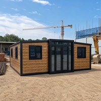Maison conteneur extensible personnalisée en acier léger préfabriquée pour projets hôteliers, de villégiature et de camping