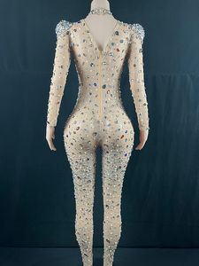 NOVANCE Y1987-J Nouveaux Produits 2022 Luxueux Gemmes de Couleur Sexy Manches Longues Plus La Taille Combinaisons Combinaisons Femmes Catsuit Sexy - Product Image 6